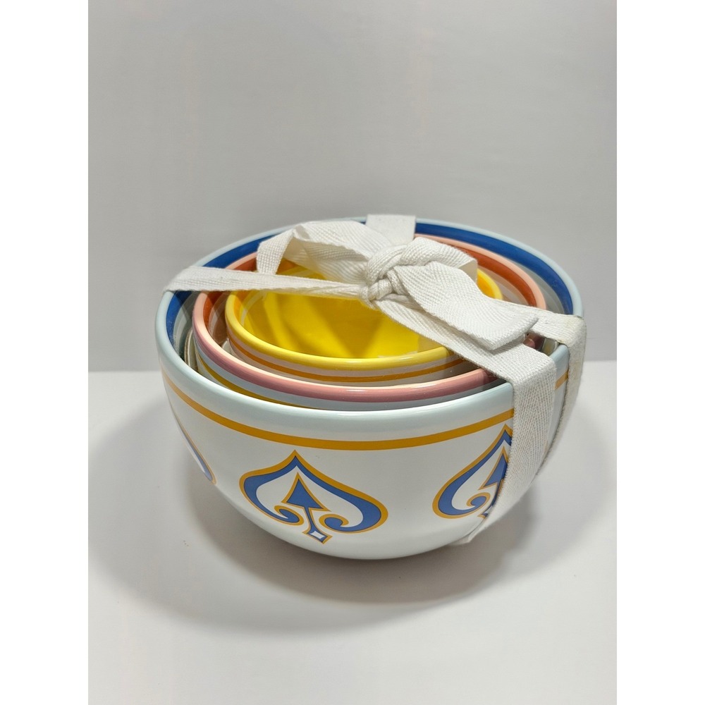 Disney Parks Alice in Wonderland Mad Tea Party Nesting Bowl Set